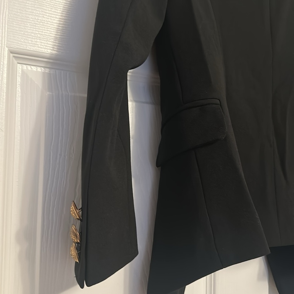 Misguided black polyester fashionable casual dressy blazer, Size Xsmall - Picture 7 of 11
